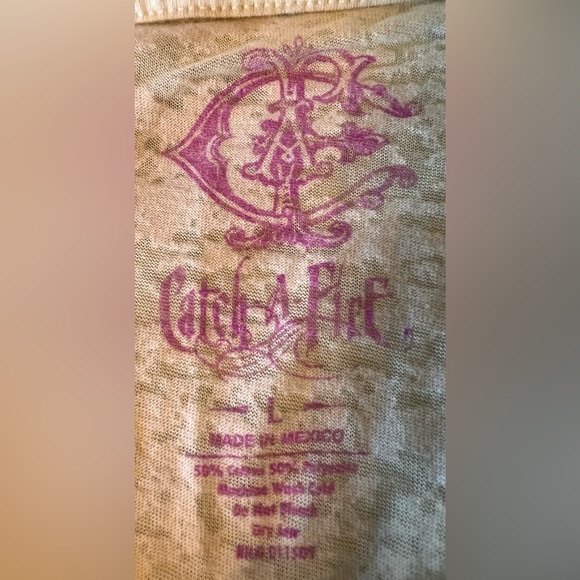 Women’s Sheer Top by Catch~A~Fire size Large - Picture 5 of 6